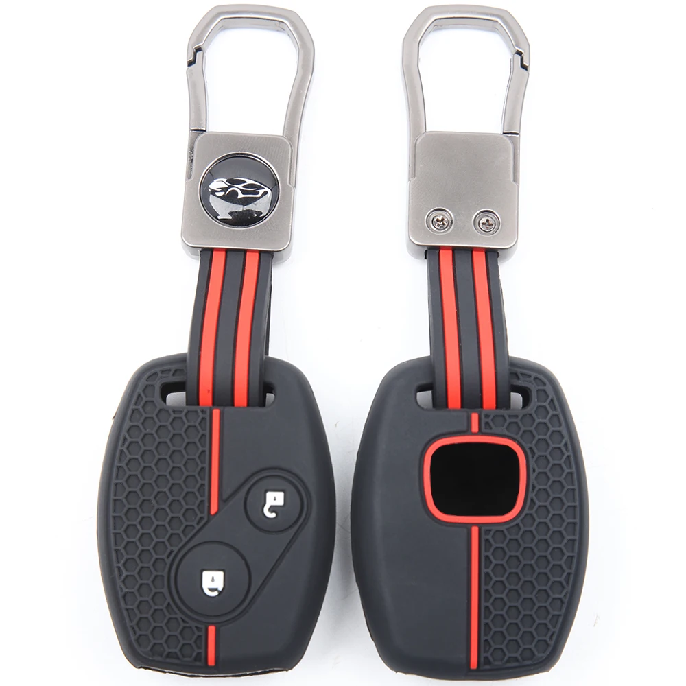 For Honda Jazz FRV Accord Civic CR V 2008 Crz Insight Fit SRV Chord 7 Gr8 150 R Silicone Remote Fob Holder Finger Loop Lanyard