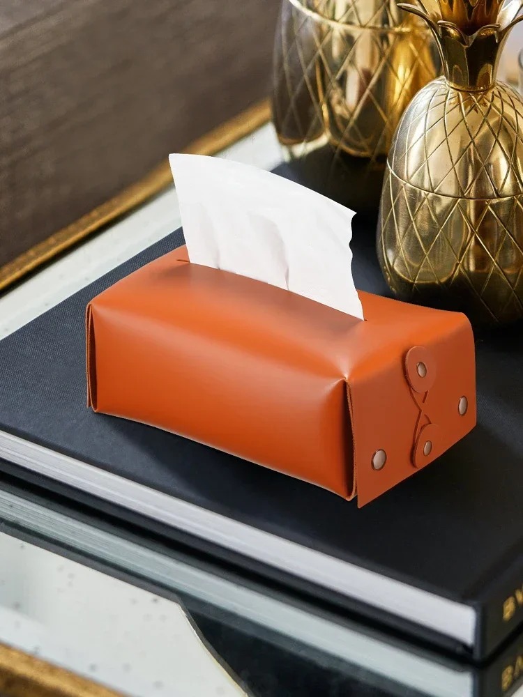 Light Luxury High-end Tissue Box, Living Room, Coffee Table, Bedroom, Paper Drawer