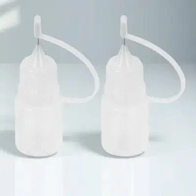 

10pcs Small Dispenser Precision Tip Needle Oil Glue Bottle Small Glue Bottles Applicator Needle Oil Bottles Lab Vials