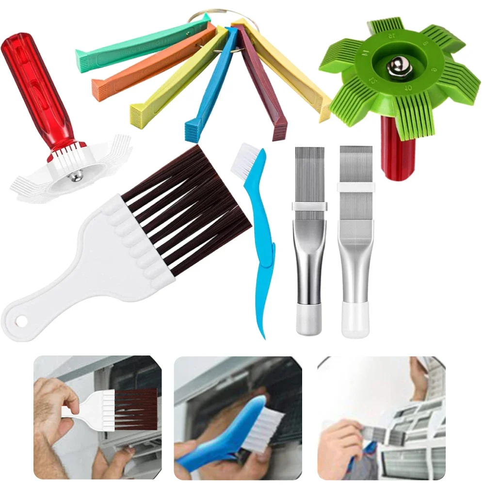 Air Conditioner Condenser Fin Comb Air Conditioner Coil Straightener Hand Cleaning Tool A/c Hvac Condenser Radiator Clean Tools