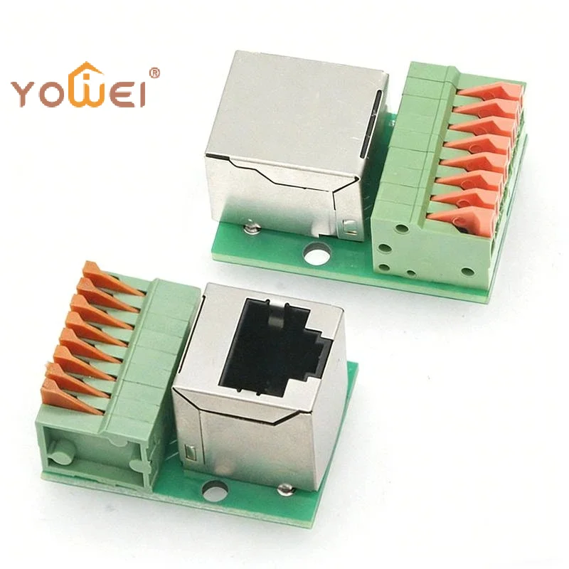 

1 шт. сетевой клеммный блок для монтажа на DIN-рейку, гнездо, плата адаптера данных, не требует пайки