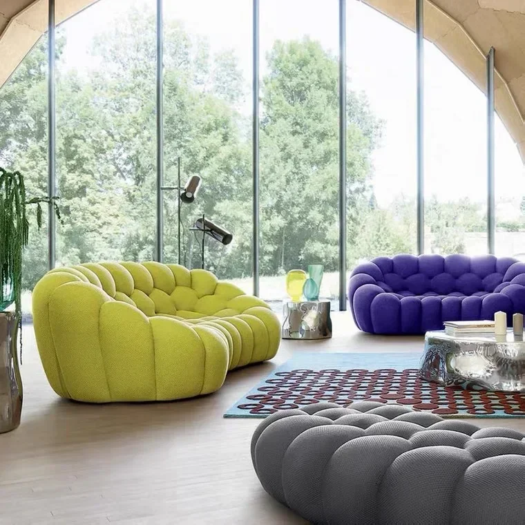 Bubble sofa, living room, small apartment, free space, postmodern