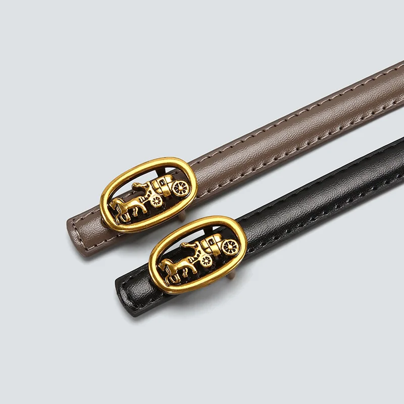 

Женский пояс с простой и элегантной золотой пряжкой с буквами, подходит для повседневного многофункционального украшения джинсов и моды