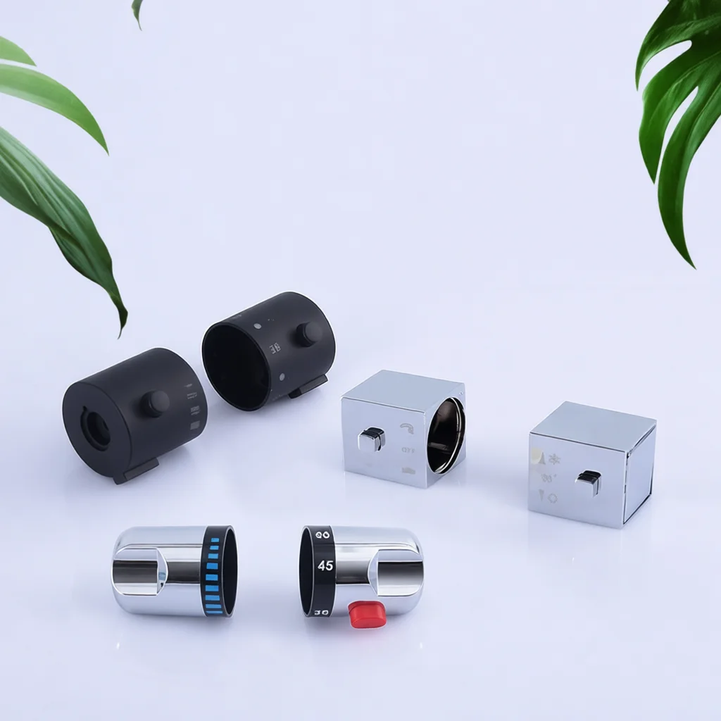 Universal Faucet Handle Chrome Plated Round Knob Replacement Part Modern Sanitary Hardware Fitting For Home Water Tap