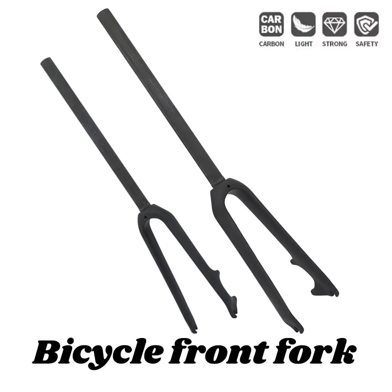 

Карбоновая передняя вилка T800 без логотипа, универсальная, для складных мини-велосипедов 14/16/18/20/22 дюйма, с дисковым тормозом C-типа, подходит для колес 20-29 дюймов