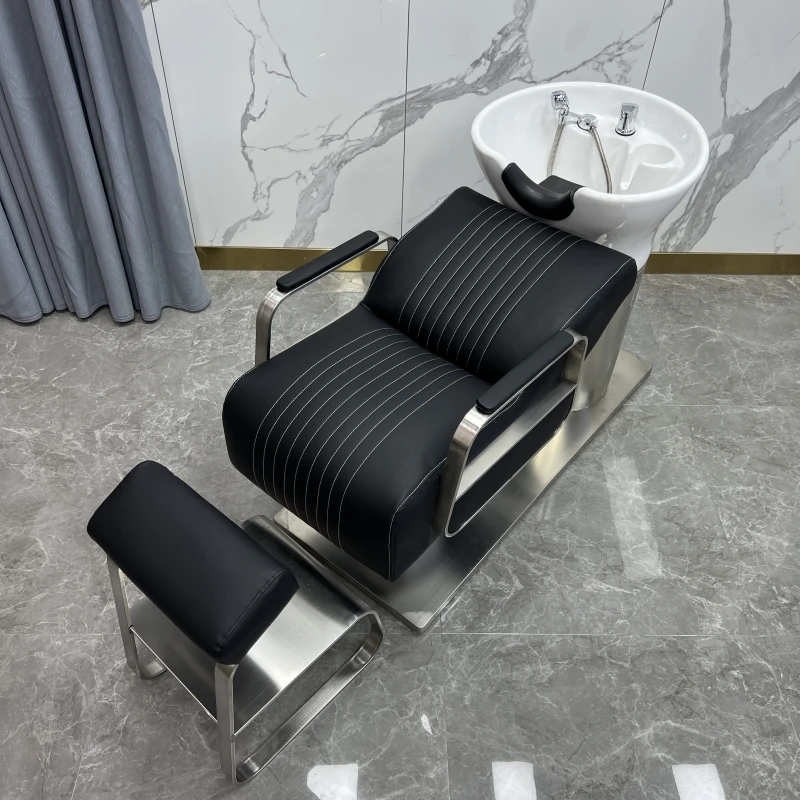 Professional Shampoo Chair Head Spa Shaving Cosmetic Hairdressing Chair Hair Washing Silla Peluqueria Hairsalon Furniture CY50XT