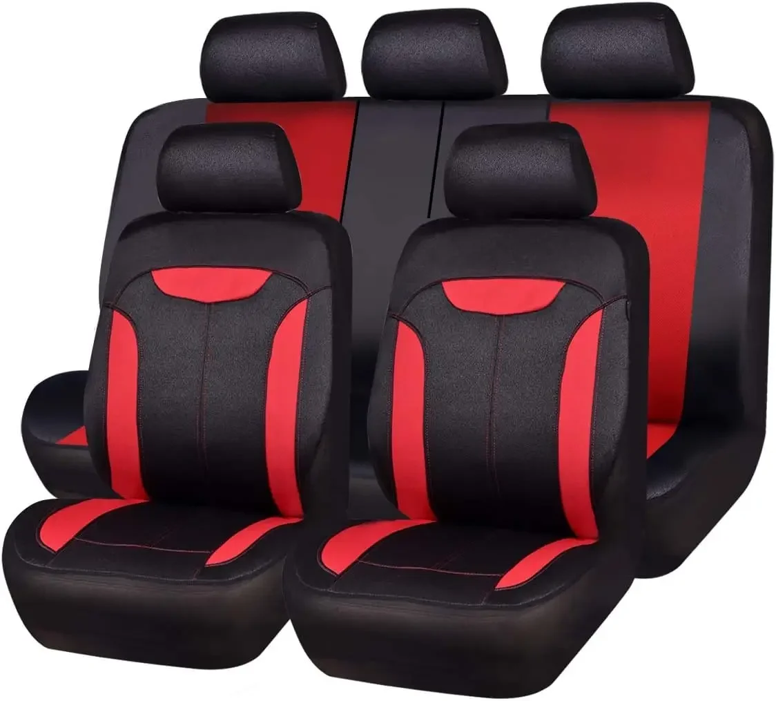 

CAR PASS 3D Air Mesh из тканевой кожи, дышащие чехлы на автомобильные сиденья, полный комплект, универсальная совместимость, подходит для автомобиля, внедорожника, грузовика 95%