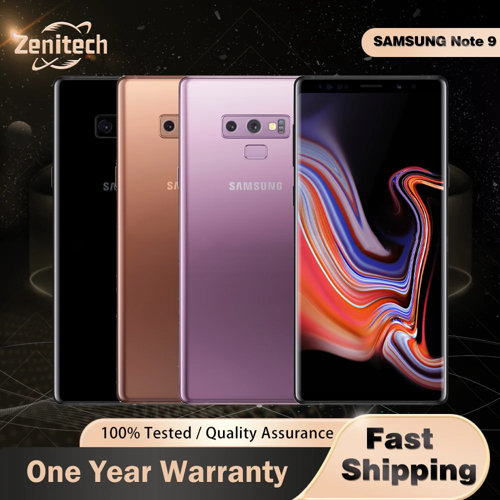 هاتف Samsung Galaxy Note9 Note 9 Duos N960FD ثنائي الشريحة 128/512GB ROM 6/8GB RAM LTE ثماني النواة 6.4 بوصة NFC Exynos note 9 هاتف محمول