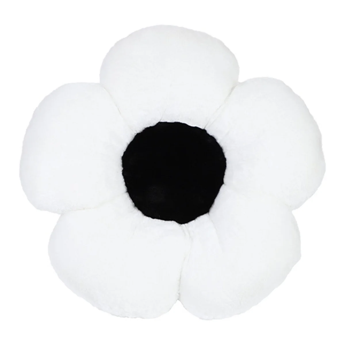 Flower Cushion Office Chair Cushion Black and White Cushion Seat Sofa Cushion Lumbar Support Pillow Room Decoration B