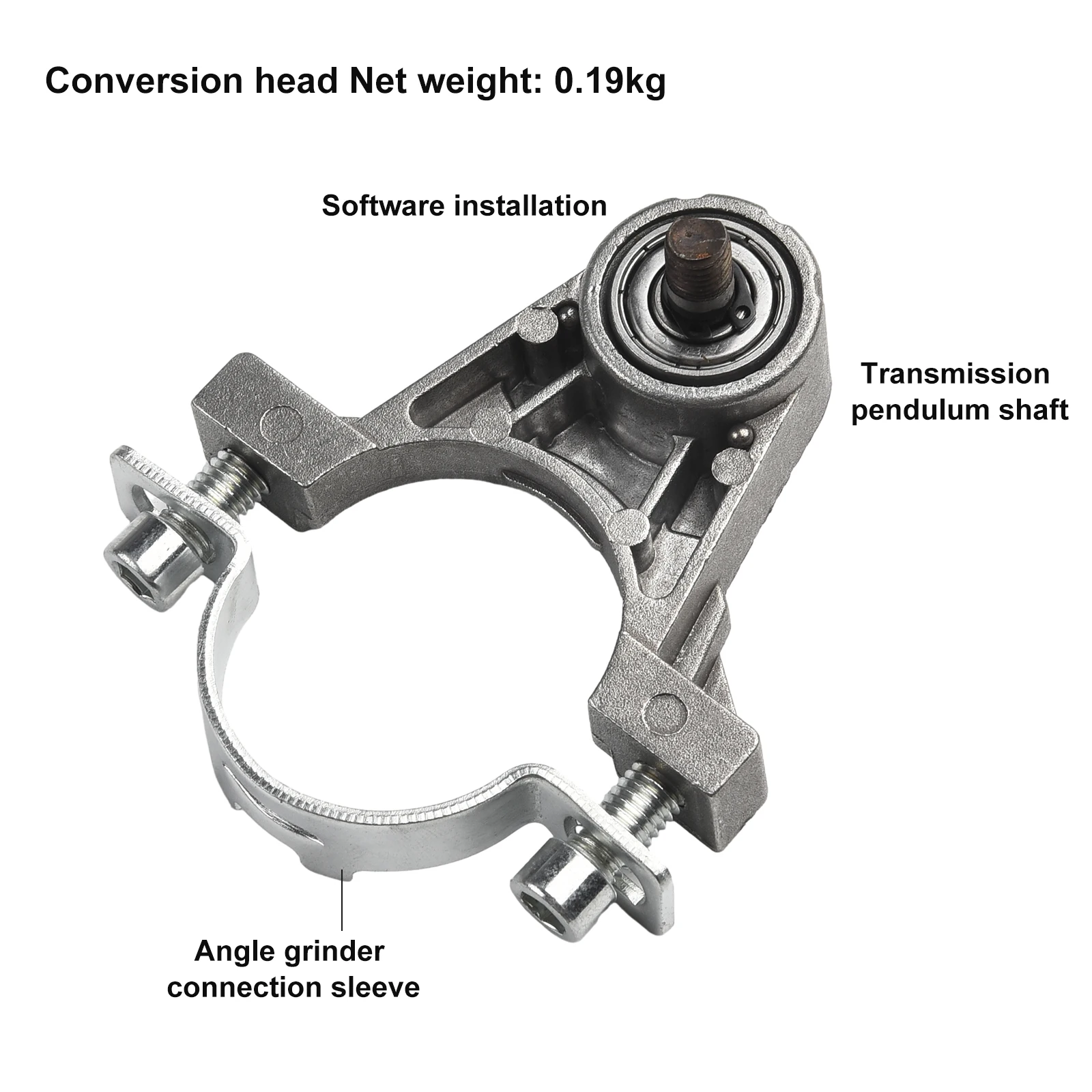 Jeu d'adaptateurs de tête de conversion de meuleuse d'angle, filetage M10 pour outils oscillants, coupe-meuleuse, possibilité de meulage à ouverture, 1 jeu