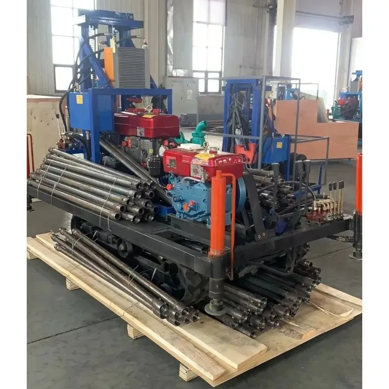Small Water Well Drilling Rig Portable Borehole Drill Machine for Irrigation Wells Geothermal Wells