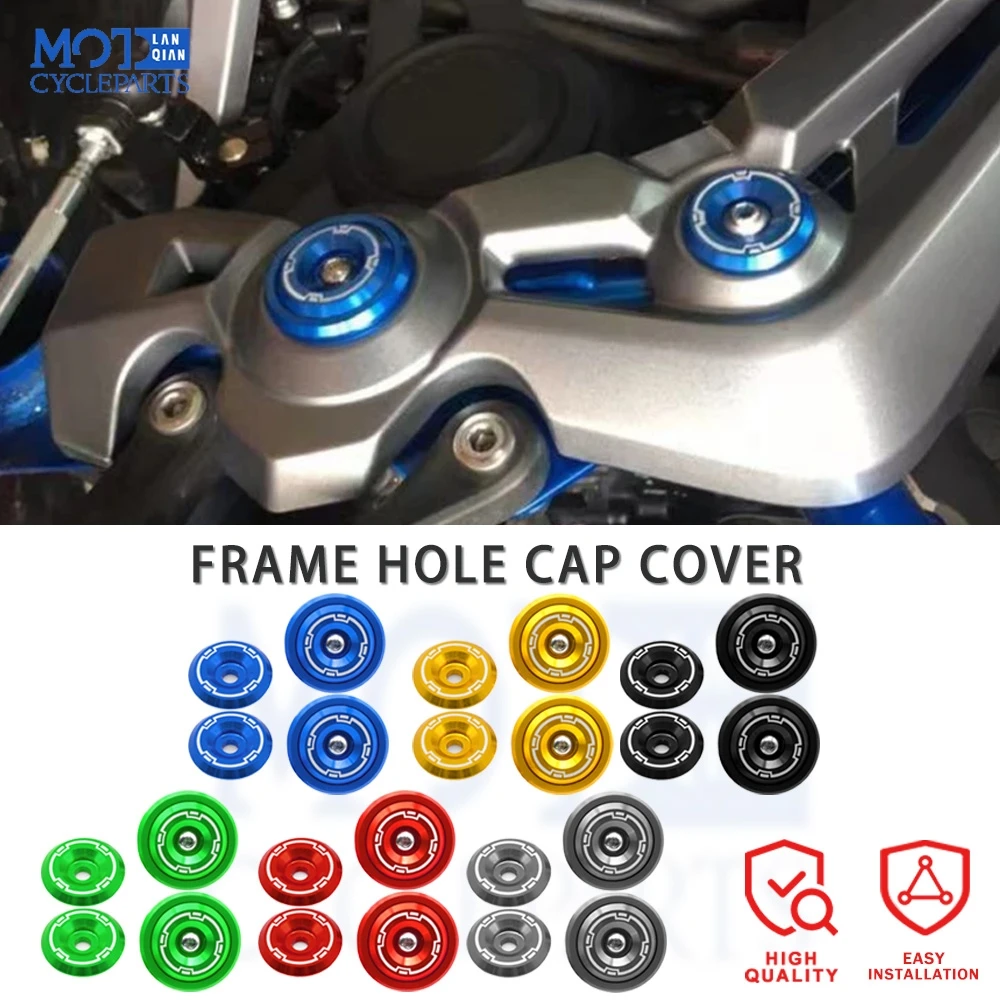 

Аксессуары для мотоциклов, крышка с отверстием в раме с винтами, защита обтекателя для Kawasaki Z900 Z 900 2017 2018 2020 2019 2021, алюминий