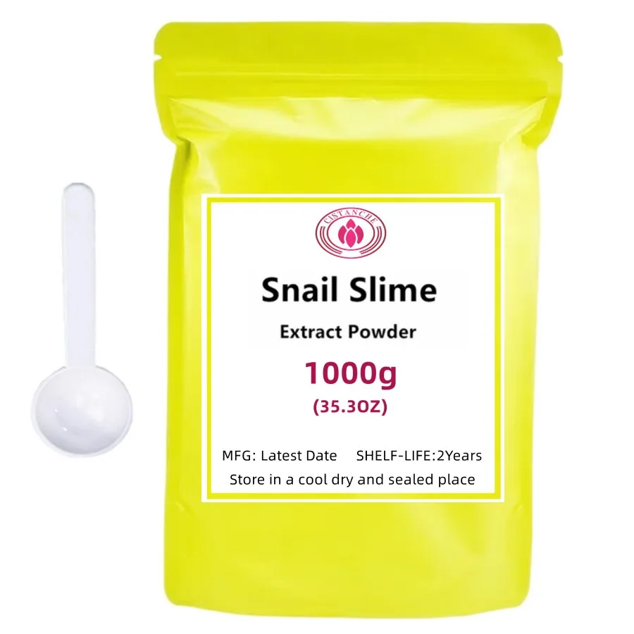 50-1000g Hot Selling Snail Slime Extract Powder /Moisturizing Skin Whitening and Smooth Anti Aging Remove Wrinkles Free shipping