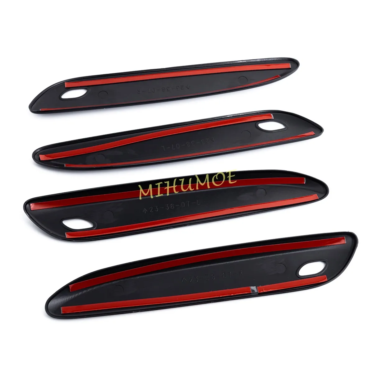 Glossy Black Door Handle Trim Molding Stickers For Mercedes-Benz E350 E450 2024 2025 S-Class EQE350 EQE500 EQS450 EQS580 2023