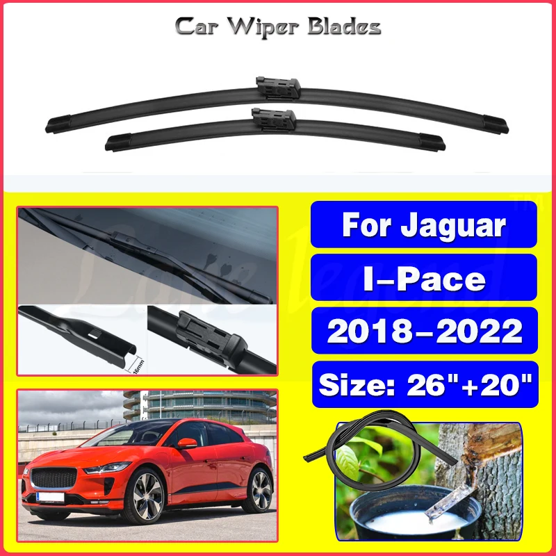 For Jaguar I-Pace IPace 2018 2019 2020 2021 2022 Car Front Wiper Blades Windscreen Windshield Accessories Windows Brushes 26