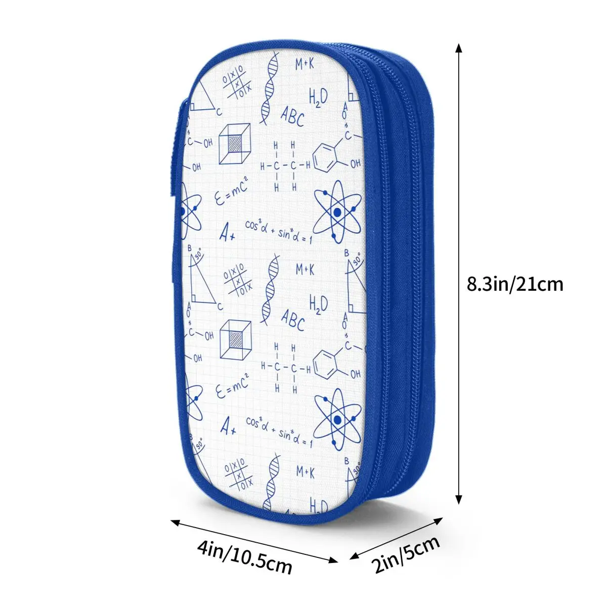 Math Nerd Pencil Case School Pencil Cases Canvas Girls Boys Retro Large Pencil Pouch School Stationery