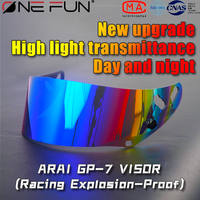 For ARAI GP-7/GP7 Helmet Photochromic Visor Anti-Fog Day Night Motorcycle Helmet Accessories Quick Release UV Protection