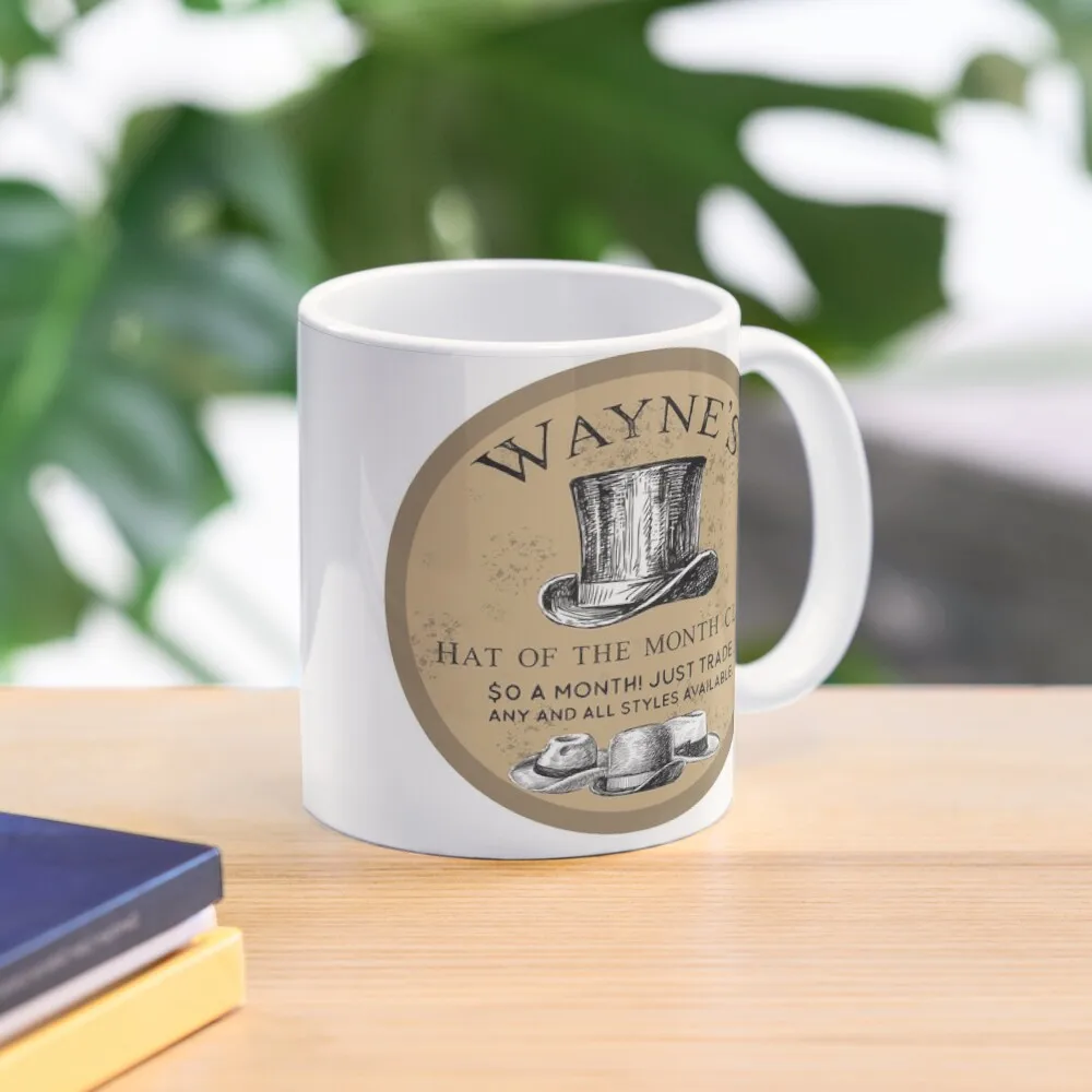 Wayne Is Hat Club Classic  Mug Design Printed Image Drinkware Coffee Cup Photo Simple Picture Tea Gifts Handle Round