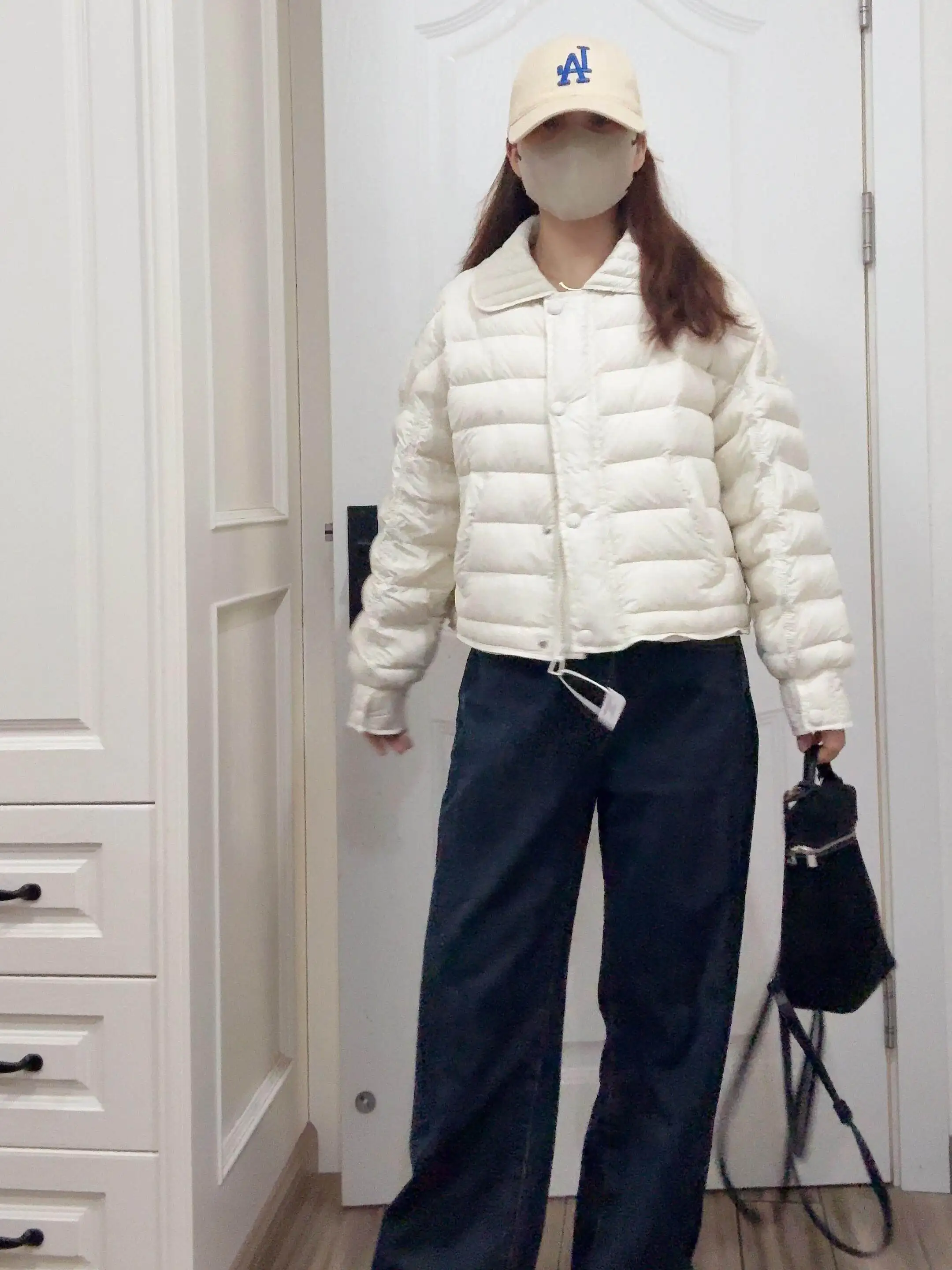 

Женское зимнее пальто Slim Fit из легкого хлопка с длинными рукавами, теплое, морозостойкое, с белой костяной инкрустацией, в корейском стиле