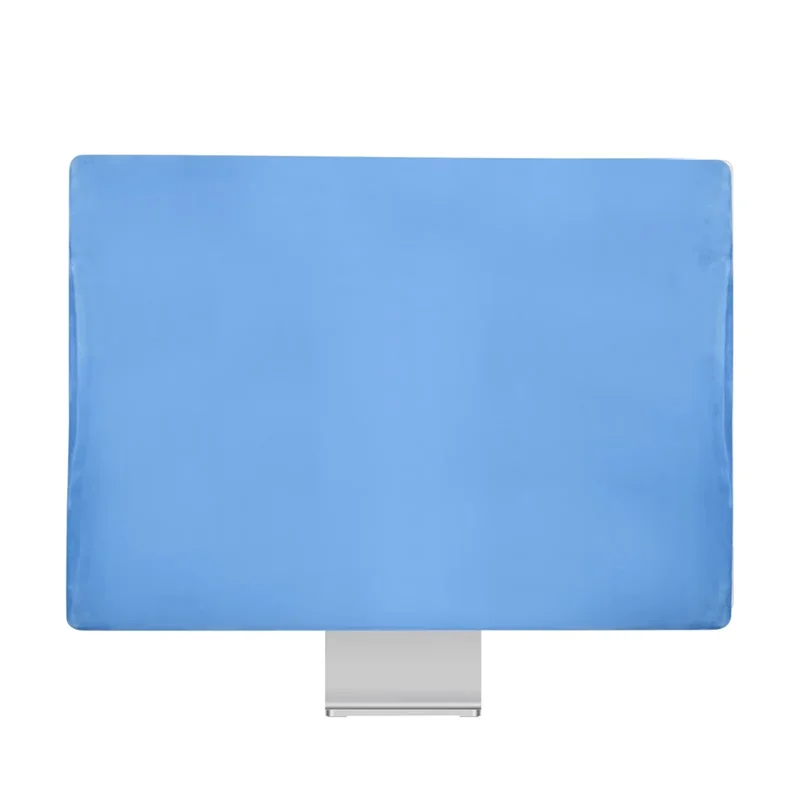ABJF-pour IMAC 24 pouces tout-en-un ordinateur housse anti-poussière pour 2023/2024 moniteur housse de protection bande élastique bleu
