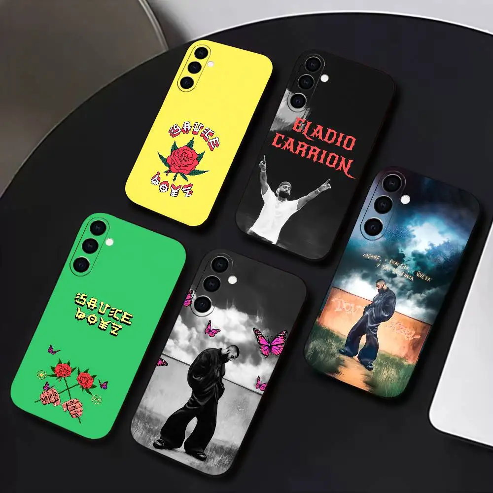 

E-Eladio Carrion album S-Sauce Boyz Phone Case For Samsung Galaxy A73,A72,A71,A70,A53,A52,A51,Soft Silicone Black Cover