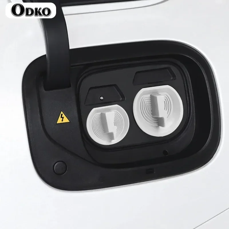 For ZEEKR 001 Silicone Charging Protection Cover Original Car Color Magnetic Suction Car Charging Port Waterproof Cover