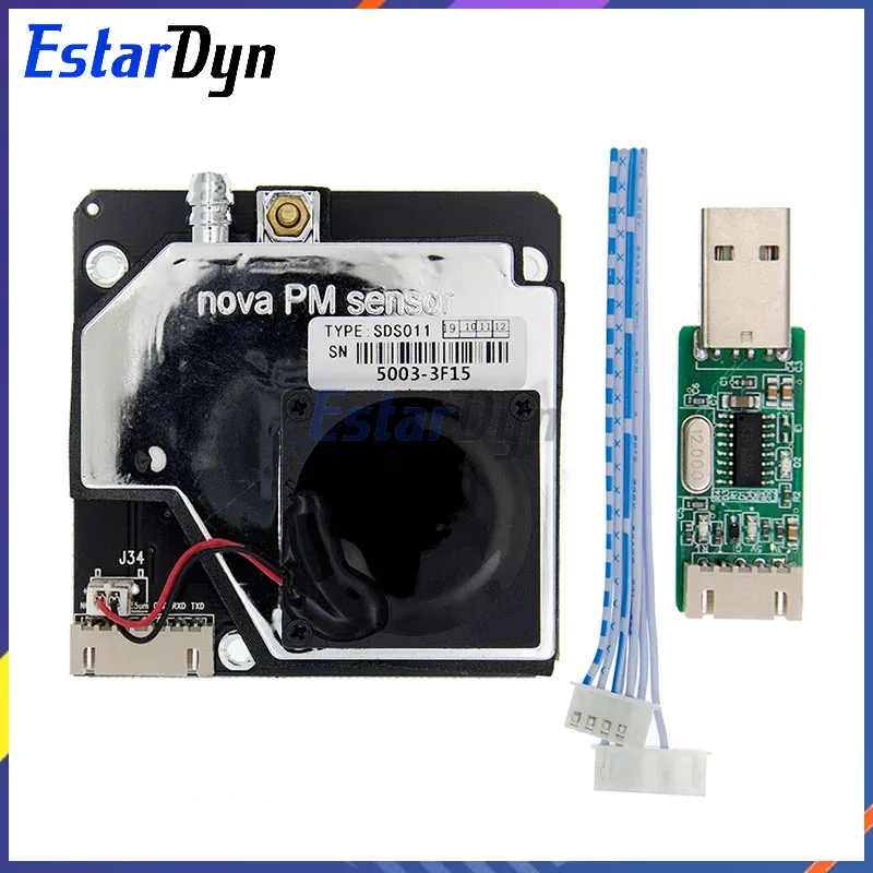 Estardyn Nova PM Sensor SDS011 High Precision Laser PM2.5 Air Quality Detection Sensor Module Super Dust Sensors, Digital Output