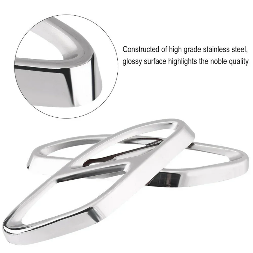 For Mercedes Benz W204 W205 W212 W213 W176 X253 GLC GLA universal exhaust pipe case Car exhaust tip muffler pipe cover trim