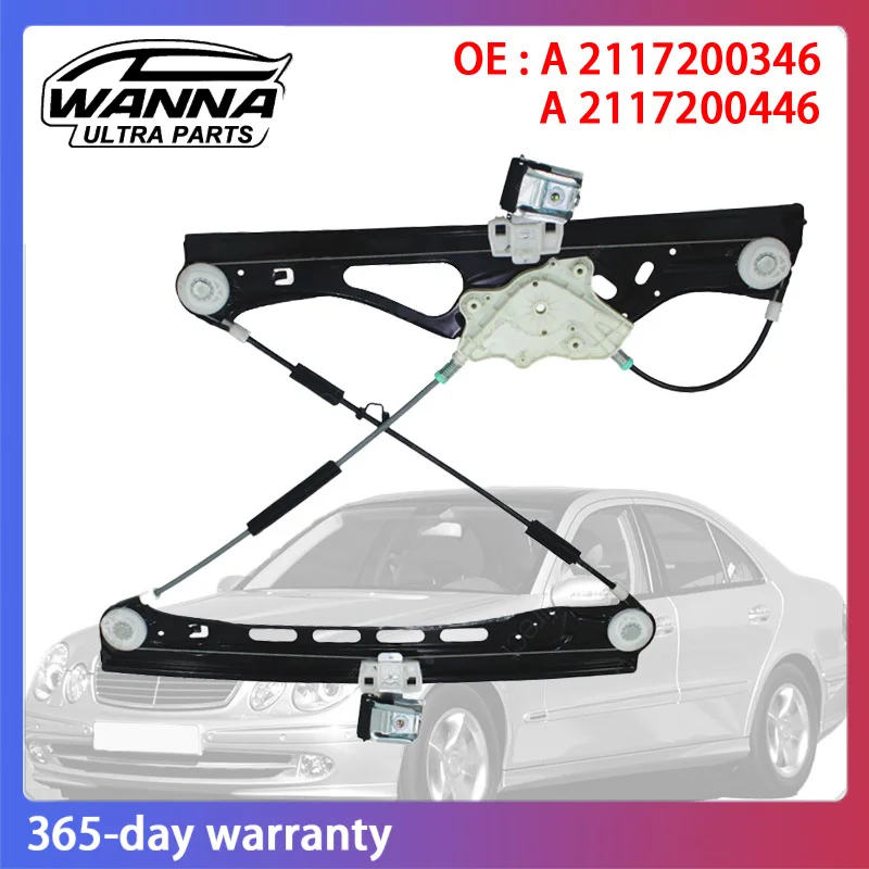 

OE Quality A2117200346 A2117200446 Front Left Right Window Regulator for MERCEDES-BENZ E-Class S211 W211 A 2117200346