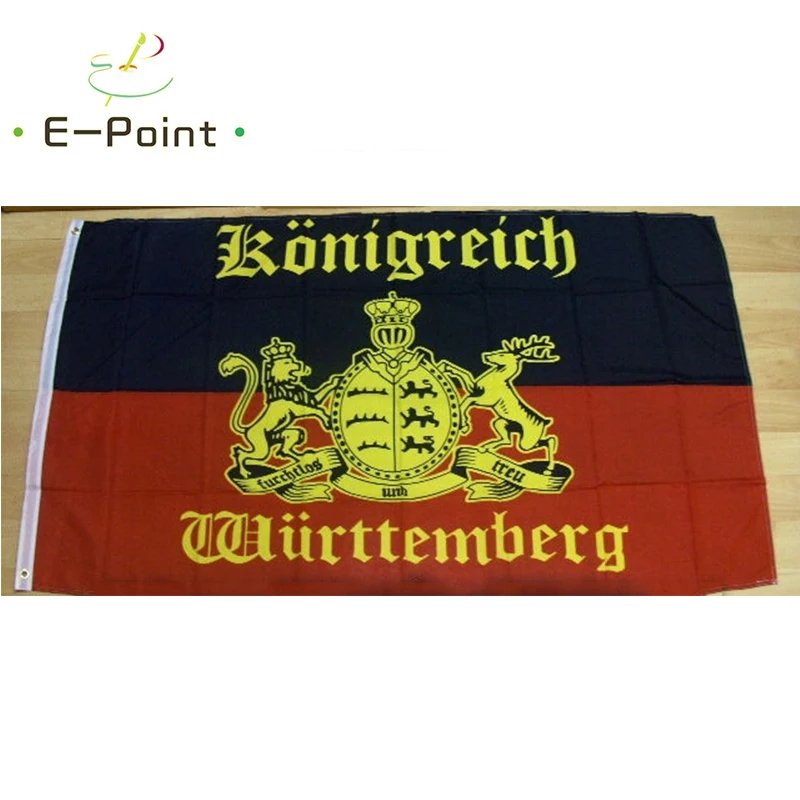 Königreich Württemberg Flag 2ft*3ft (60*90cm) 3ft*5ft (90*150cm) Size Christmas Decorations for Home Flag Banner