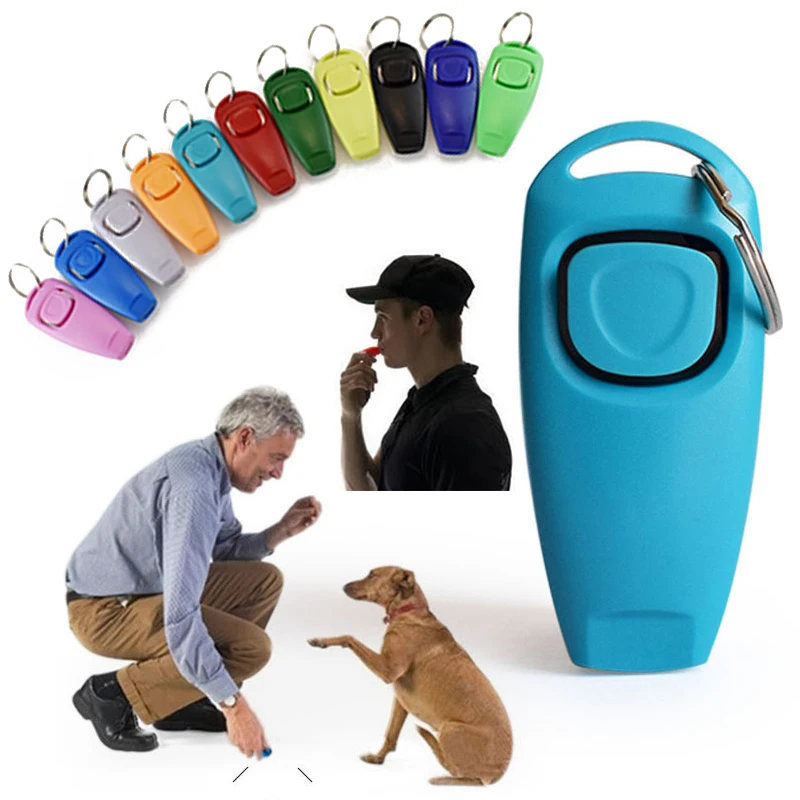 Pet Trainer Click Pet Whistle Dog Training Whistle Clicker Puppy Aid Obedience Pet Equipment Dog Products Home Pet Supplie