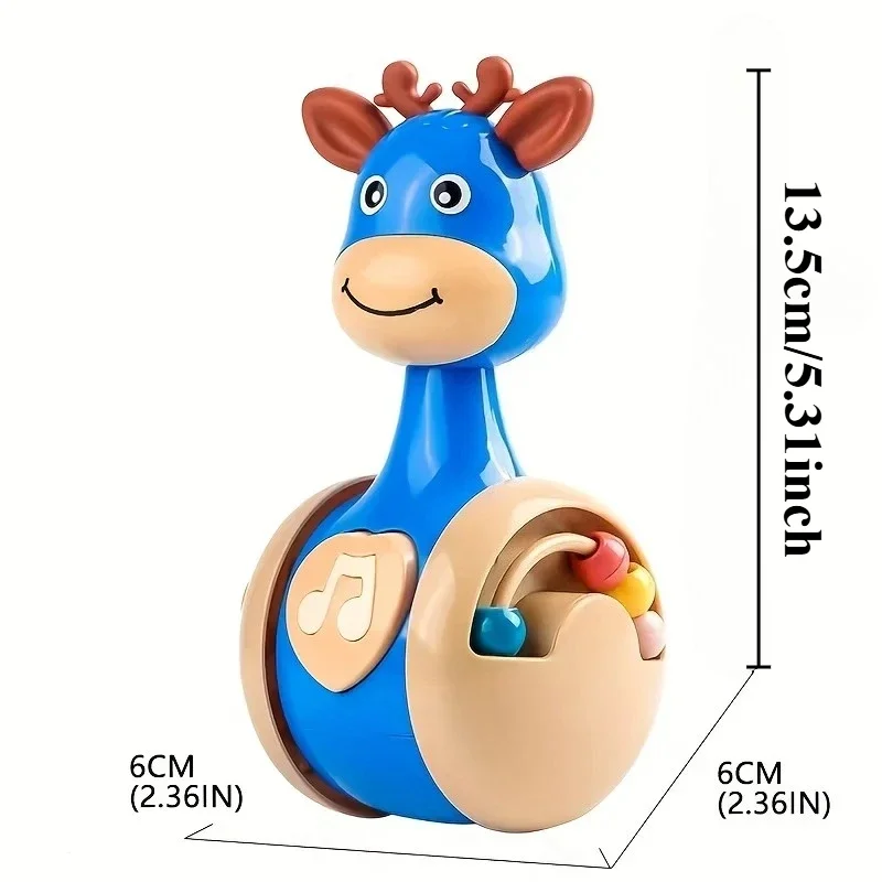 Roly Poly Baby Toy 1Pc,Tumbler Wobbler Infant Toy for Boy Girl,Early Education Crawling Sensory Toy Gift,Children's Sensory Toys