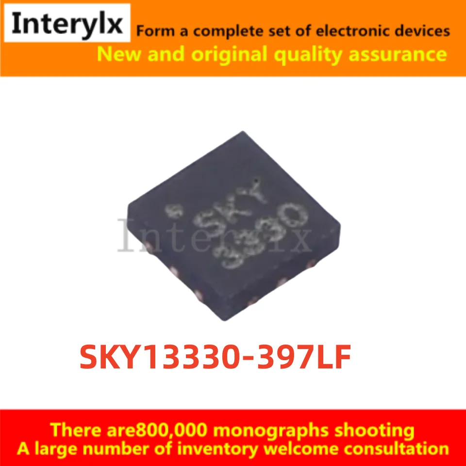 10Pcs/Lot New Original SKY13330-397LF SKY13330-397 Screen Printed SKY 3330 QFN12 RF Switch IC Chip