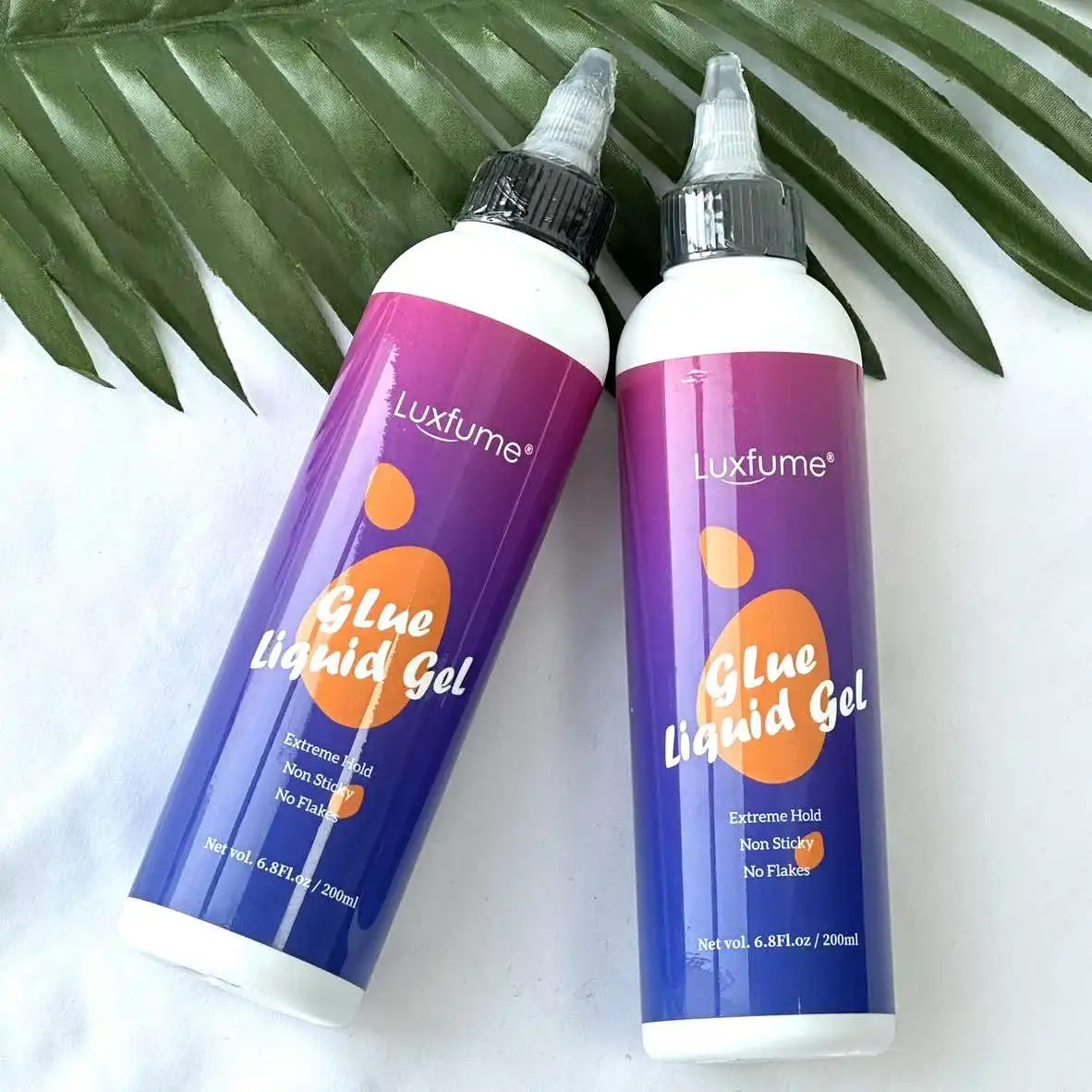 Cola gel líquido invisível peruca adesivo claro borda controle estilo gel para o cabelo do bebê controle de borda renda cola gel forte segurar
