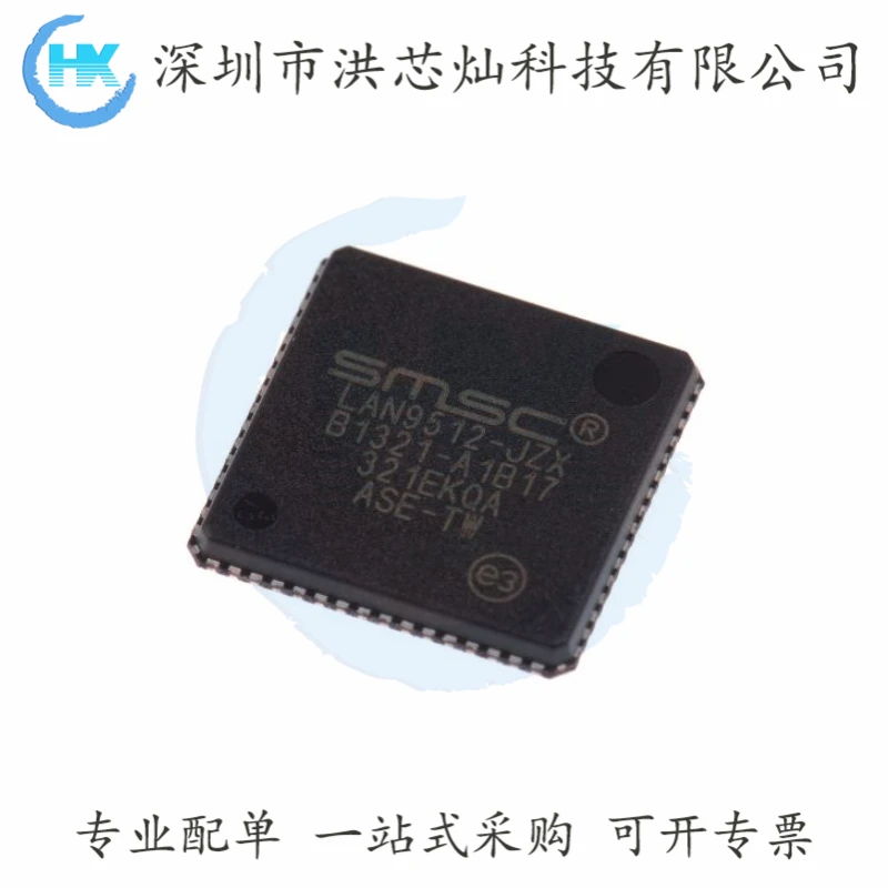 

SMSC LAN9512-JZX IC QFN64 Microchip Original, in stock. Power IC