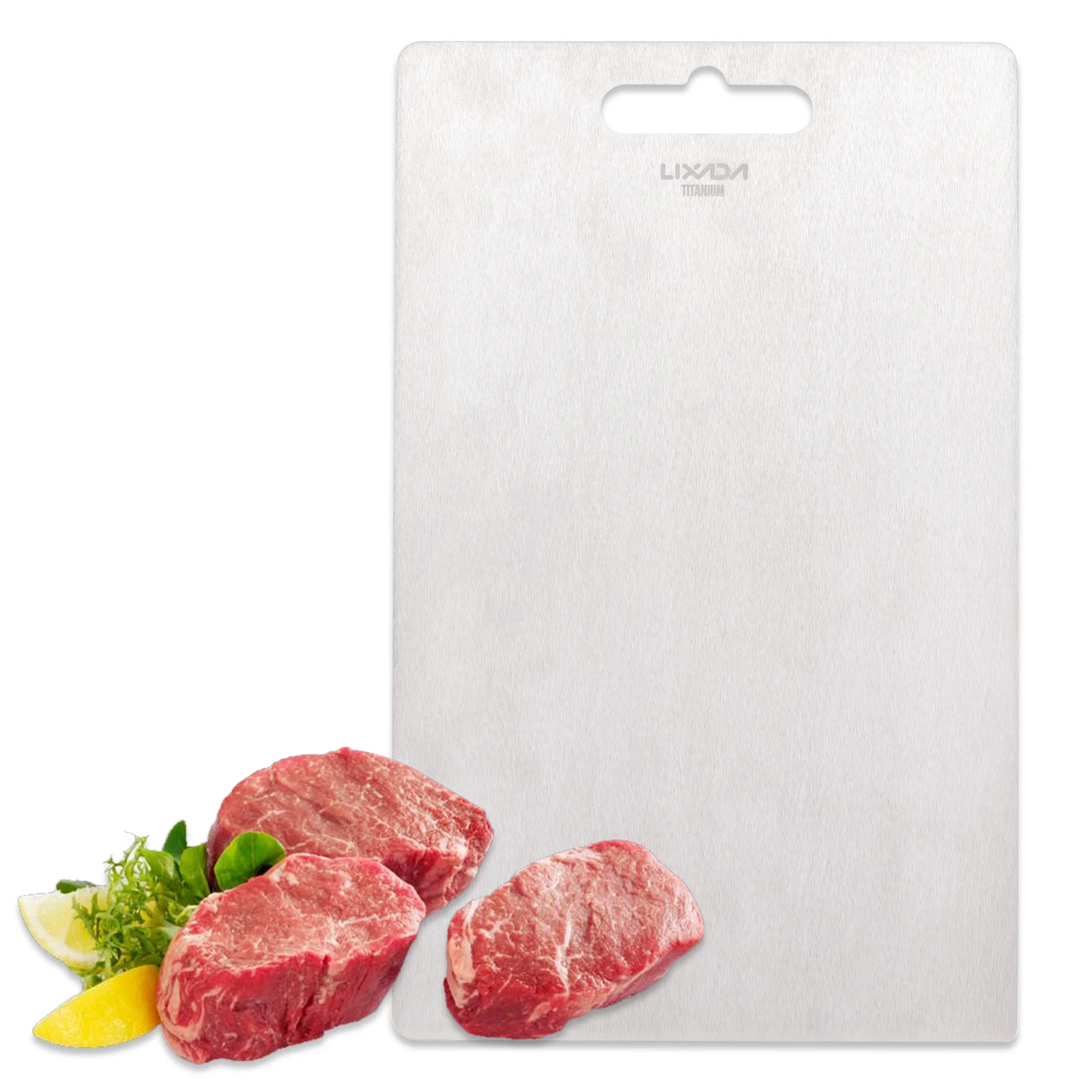 

Титановая разделочная доска Lixada толщиной 1,8 мм для домашней кухни, приготовления пищи на открытом воздухе, кемпинга, пешего туризма, альпинизма