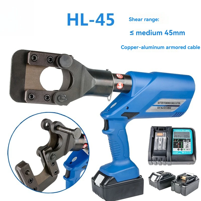 

Hydraulic Cable Cutter Electric Cable Cutter Small Scissors 2-In-1 Cable Hydraulic Cutting Tool Crimping Tool