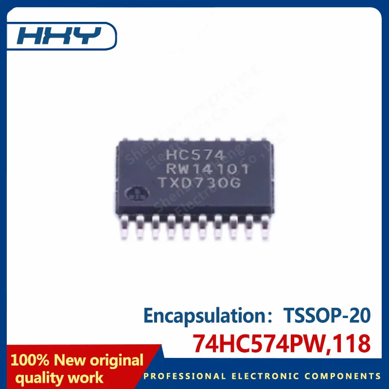 10PCS 74HC574PW,118 package TSSOP-20 flip-flop chip