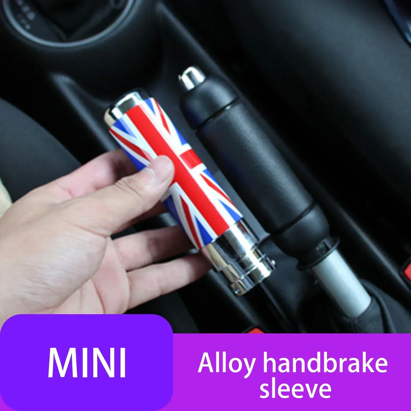 Hand Brake Grips Sleeve For MINI Cooper ONE JCW Gear Knob Lever Decoration Cover For R50 R52 R53 R55 R56 R57 R58 R59 Clubman