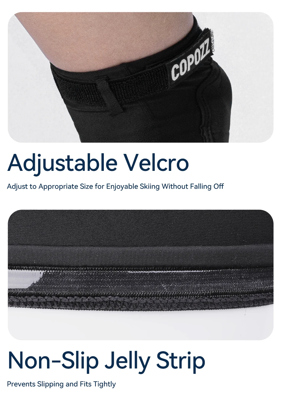 COPOZZ Extremsportarten Ski Skate Snowboard Schutz Skifahren Protektor Knieschützer Skating Schützende Hüfte Gepolsterte Shorts Hosen S-XL – Detail 14