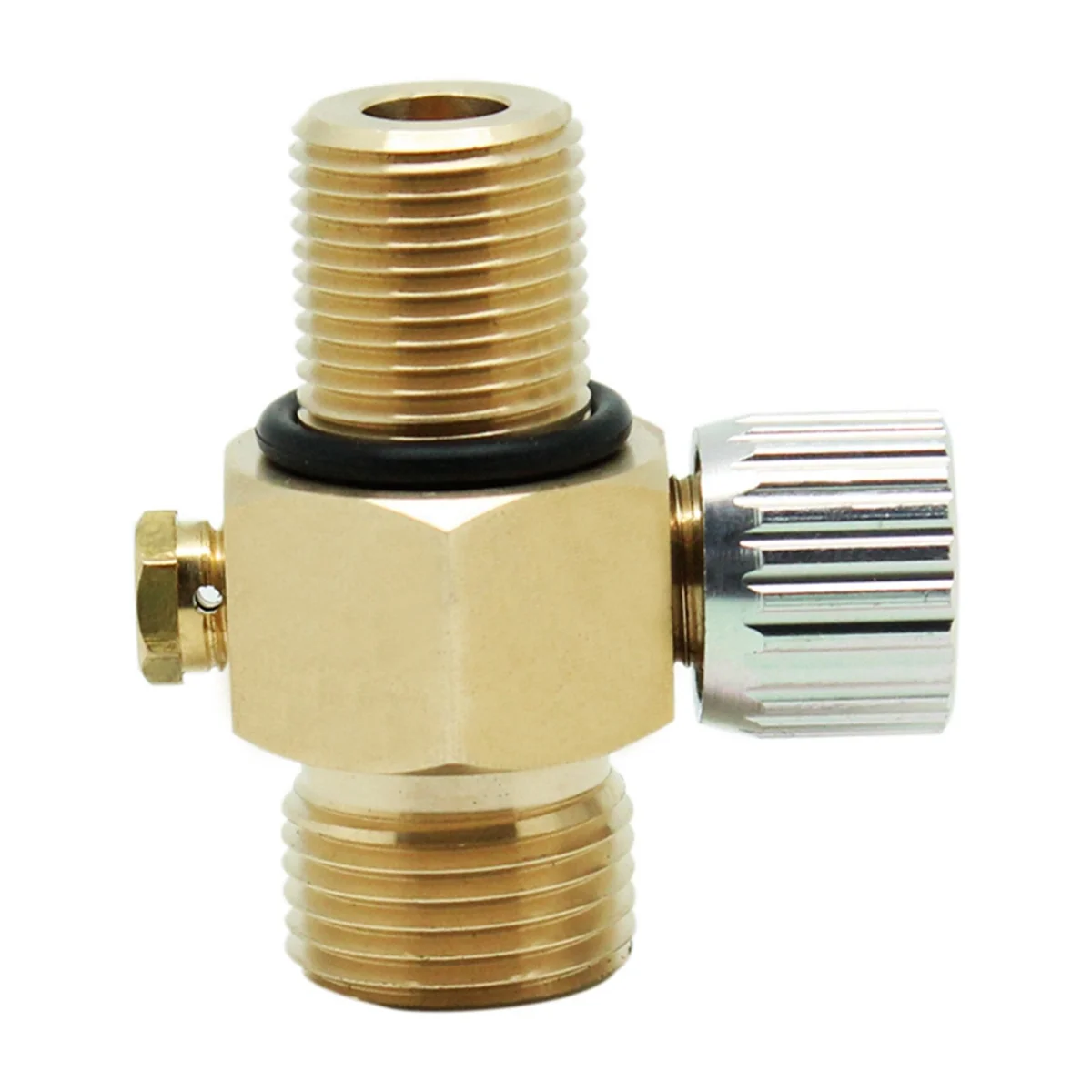 CO2 Tank Valve with On/Off Thread M18x1.5 Out Put Thread W21.8-14 Suit for