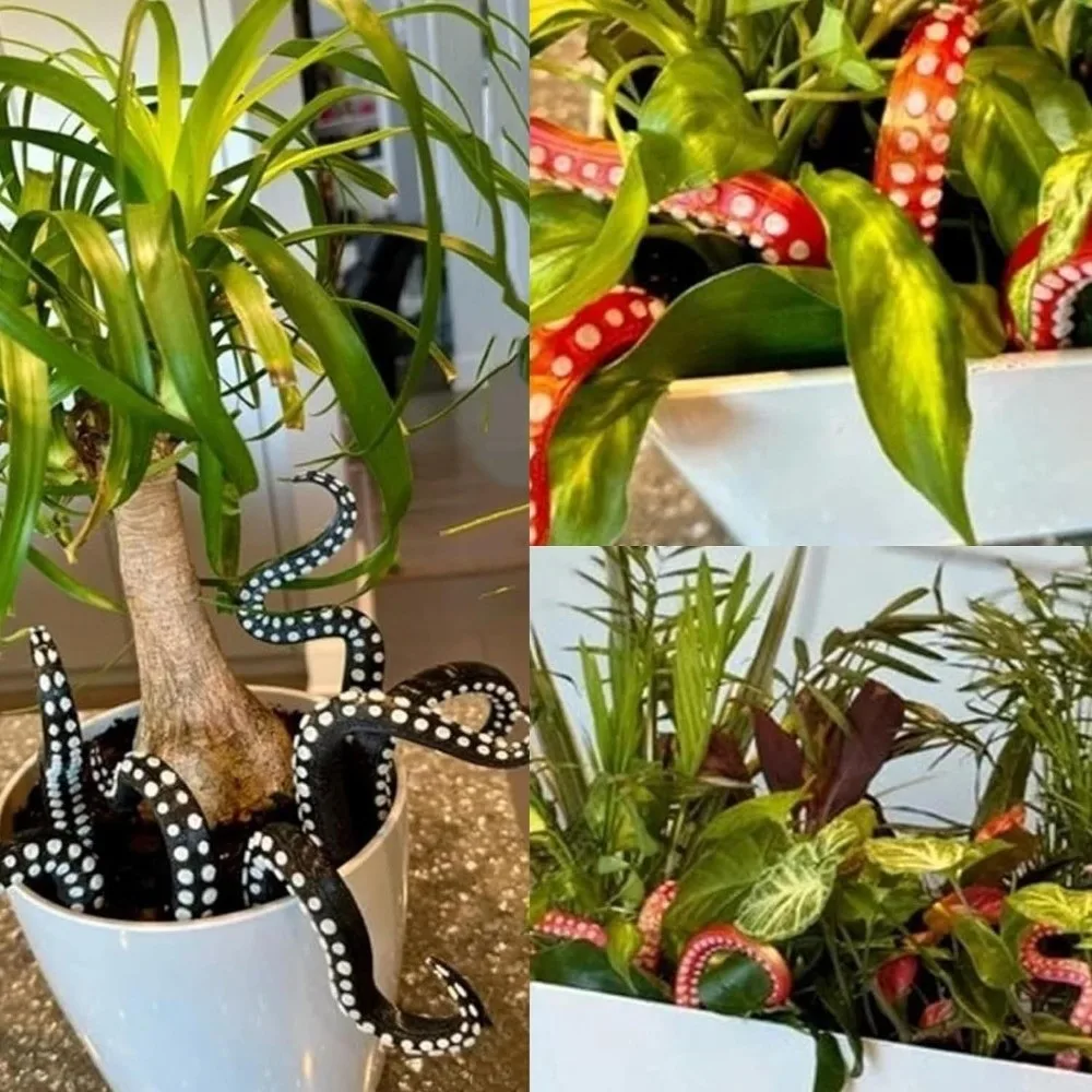 Ornaments Resin Tentacle Plant Post Funny Irregular Flowerpot Decoration Creative Garden Decor for 7Pcs Plant Decoration