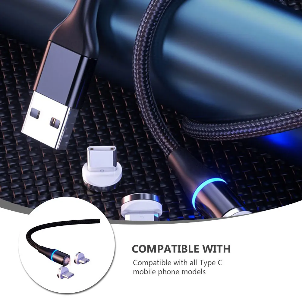 

Cable For Type-C 3A Fast Charging Led Indicator, Strong Auto-Adsorption, Usb Cable For Phone,