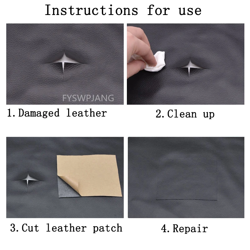 20x30cm Self Adhesive PU Leather Patches Diy Stickers Faux Synthetic Stick-on Leather Fabric for Sofa Repair Patch Sticky