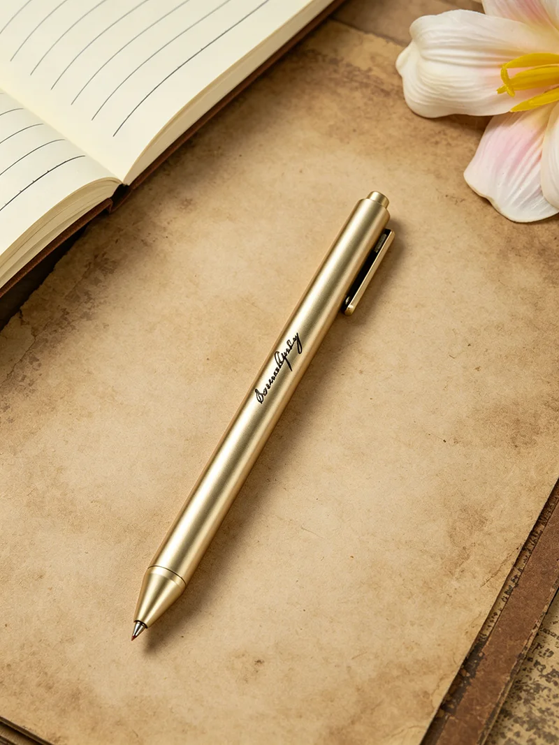 Personalized Bridesmaid Gift Gold Custom Pen Wedding Party Favors Elegant Bridal Shower Gift Script Engraved Luxury Pen