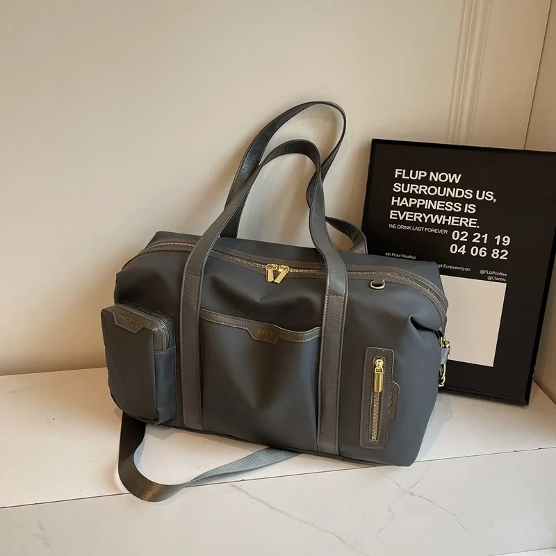 

Модная дорожная сумка из искусственной кожи большой емкости, однотонная повседневная сумка на молнии, 2024, горячая распродажа, сумки для женщин Bolsas Femininas