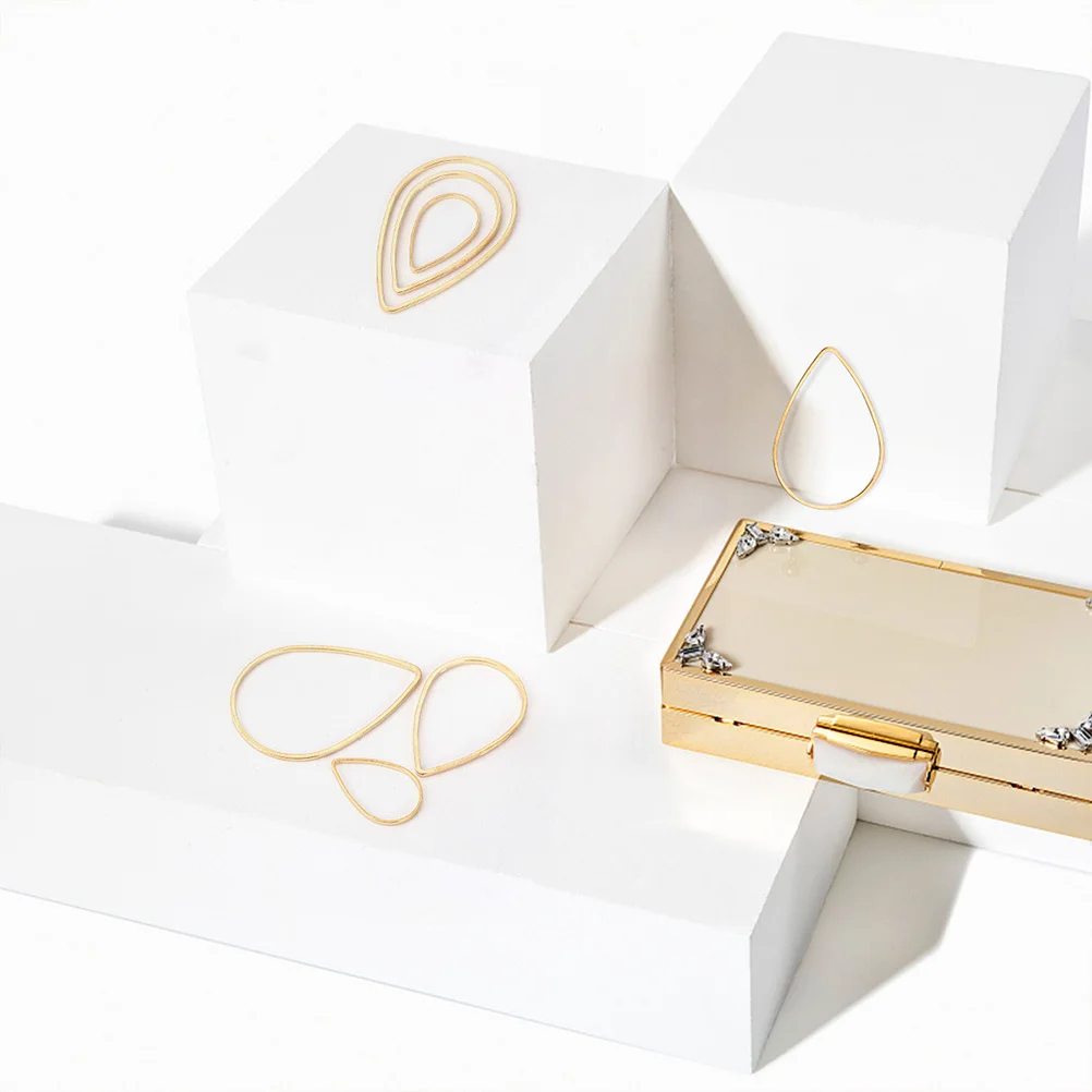 

20Pcs Geometric Water Drop Charms Unique DIY Pendant for Necklace Bracelet Earrings Making Jewelry Supplies DIY Pendant Charm