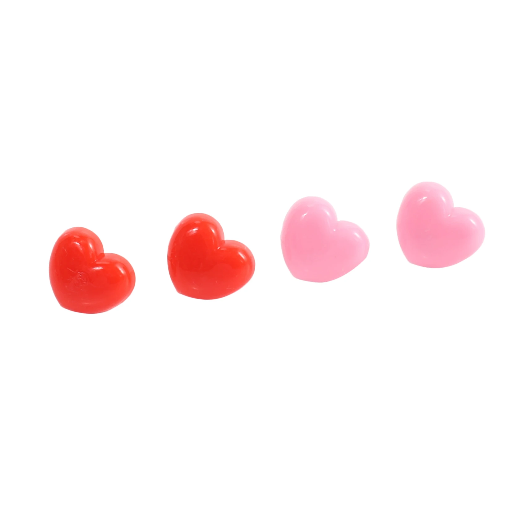 50 PCS Heart Push Pins, Red Bulletin Boards Thumb Tacks, Pink Cute Wall Tacks Decorative for Cork Board Home and Office