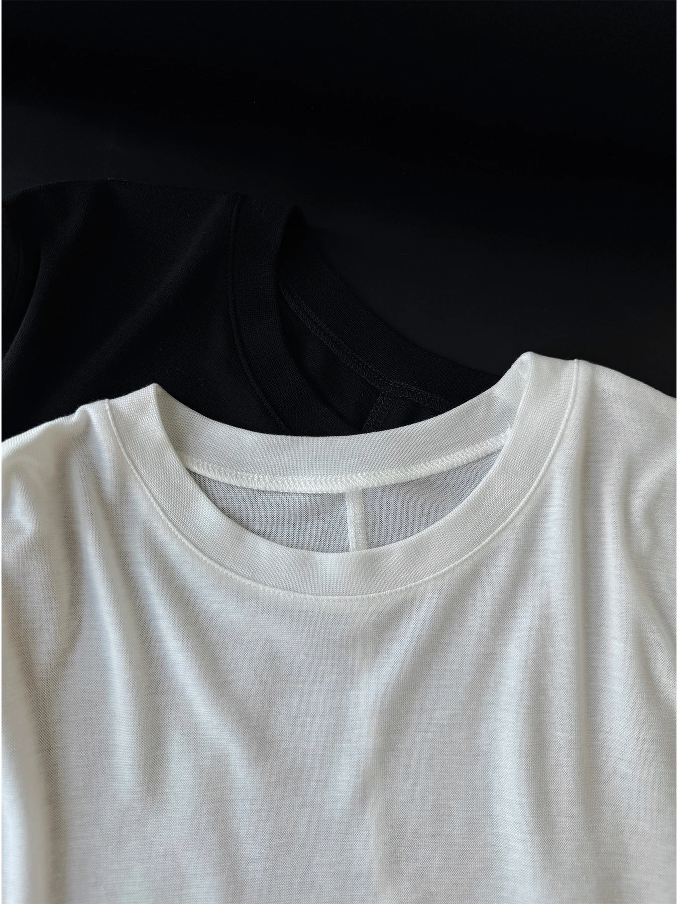 

Многослойная мягкая и удобная шерстяная футболка TasyaVan с кружевной отделкой и длинными рукавами, женский повседневный топ с круглым вырезом