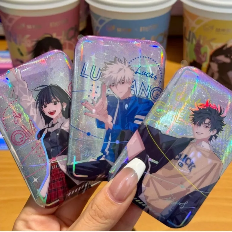 

Cheng Xiao Xiao Li Popular Anime 2D Peripheral Square Laser Badge Manga Enamel Pin Anime Lapel Pins for Backpacks Student Gifts